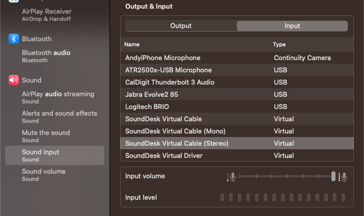 Mac Sound Settings Input