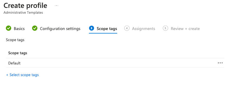 Scope Tags