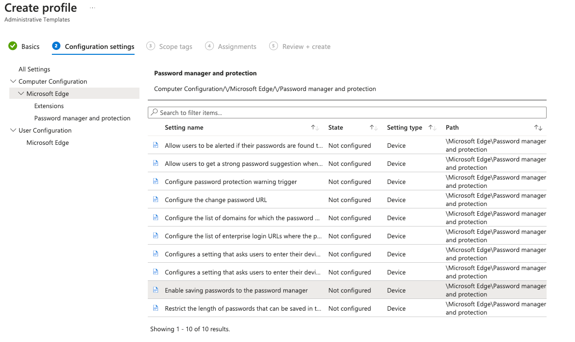 Disable Password Manager